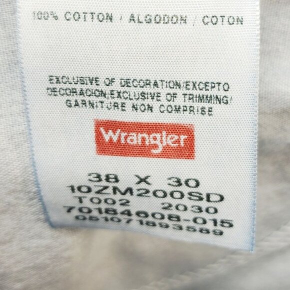 Wrangler Authentics Mens Size 38x30 Blue Denim Jeans Straight-Leg  Classic Fit - Picture 3 of 7
